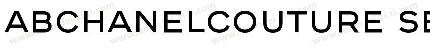 ABChanelCouture Semibold字体转换